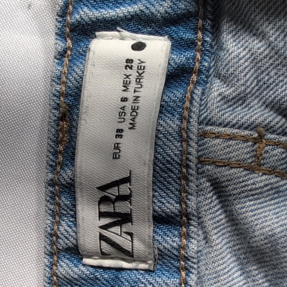 ZARA Straight Fit Jeans Size 6 - Picture 5 of 9